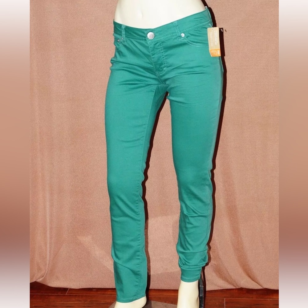 Green Low Rise Skinny Pants Size 9 Mossimo Supply Co